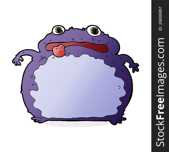 cartoon funny frog