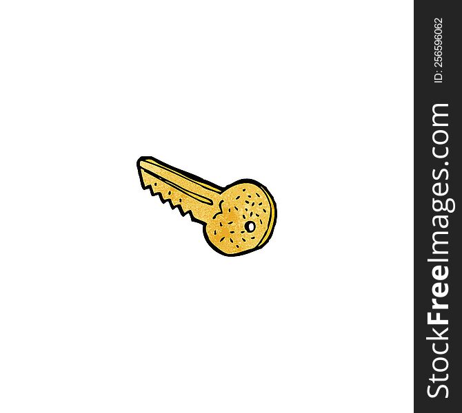 cartoon gold key