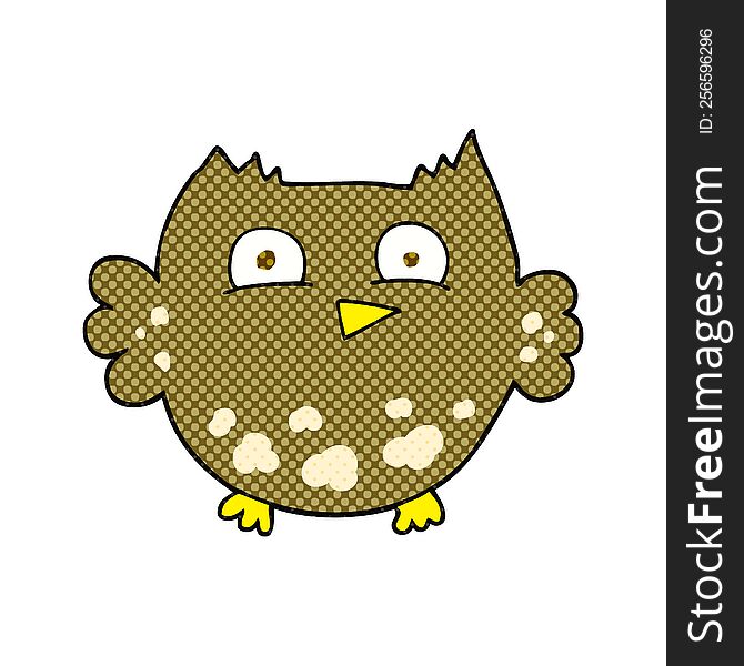 Cartoon Little Owl