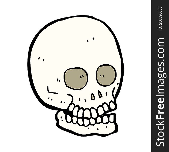 cartoon skull