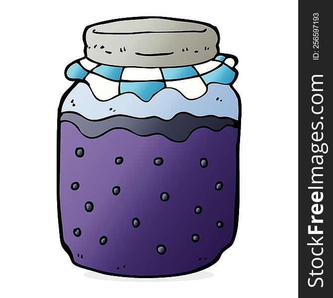 Cartoon Jam Jar