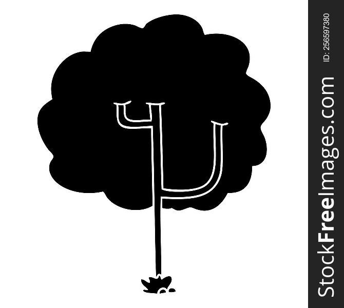 Quirky Flat Symbol Tree