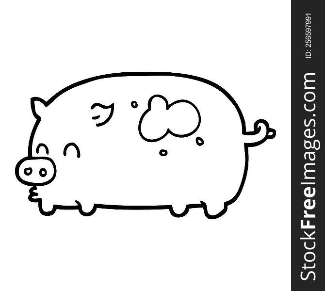 cute cartoon pig