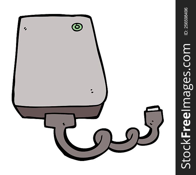 cartoon hard drive