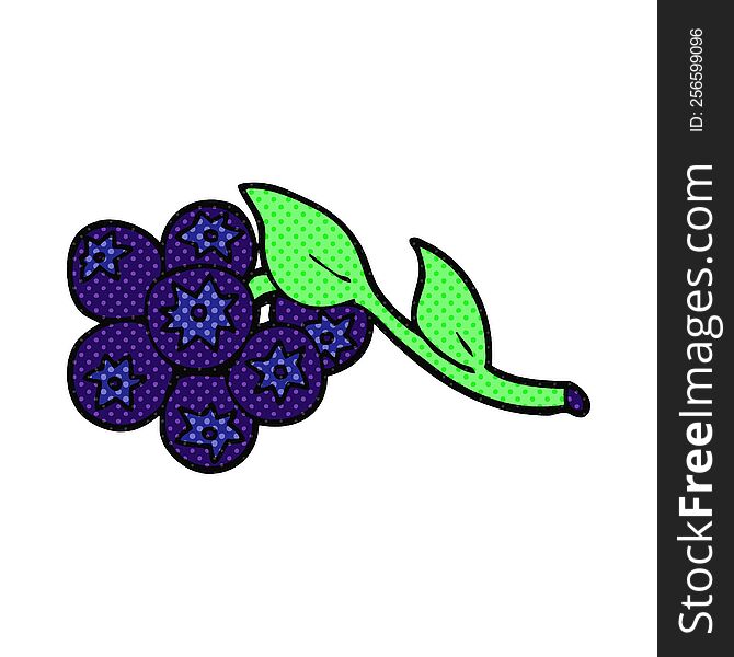 Cartoon Blueberries