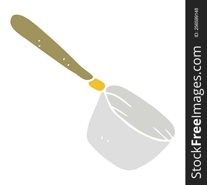 flat color illustration of kitchen saucepan. flat color illustration of kitchen saucepan