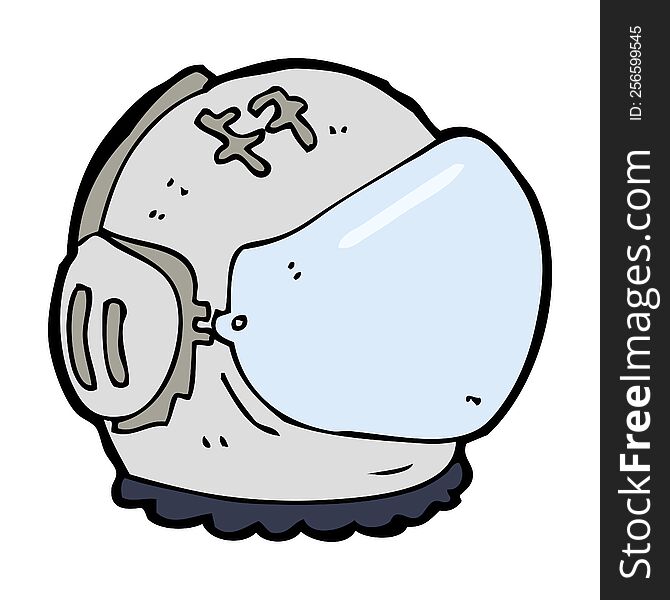 Cartoon Astronaut Helmet