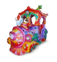 Child Train Carousel Stock Image