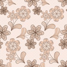 Vector Seamless Pattern With Flowers Royalty Free Stock Photography Vector Seamless Pattern With Flowers Royalty Free Stock Photography
