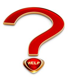 Help For The Most Important Question Stock Image