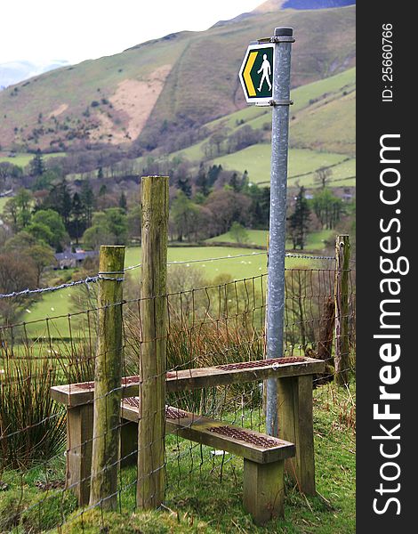 Image of a public footpath in Snowdonia, Wales