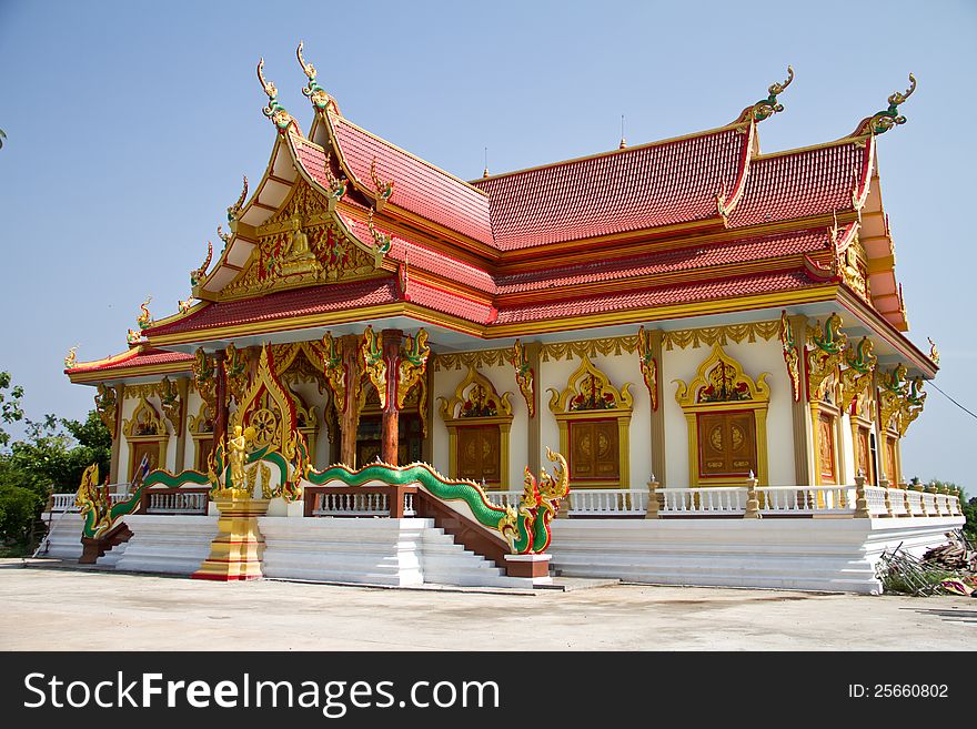 Beautiful Thai temple in Thailand