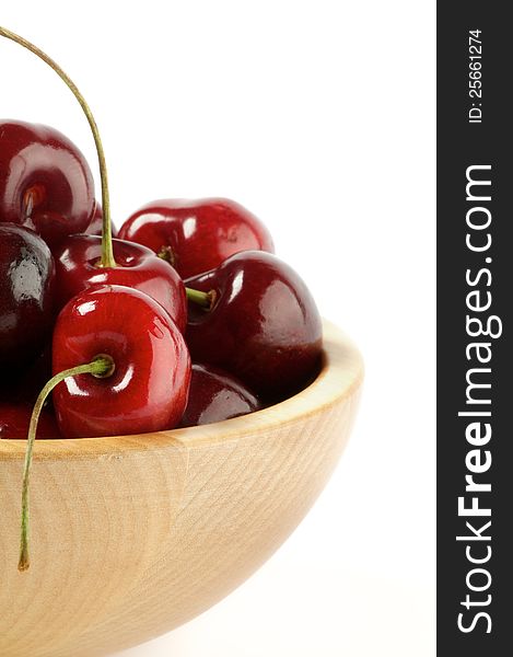 Fresh Sweet Ripe Cherry Clipping Path Close up. Fresh Sweet Ripe Cherry Clipping Path Close up