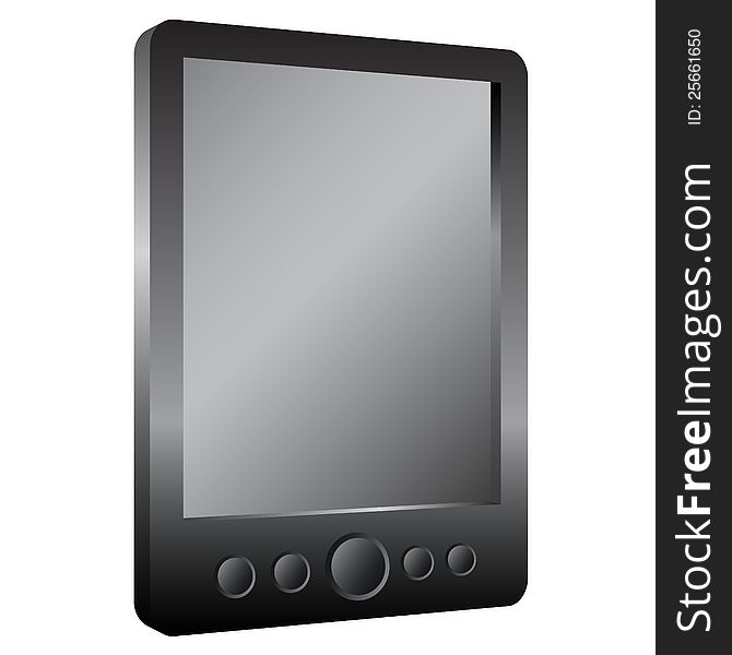 Computer tablet. The electronic device. Vector illustration. Computer tablet. The electronic device. Vector illustration.