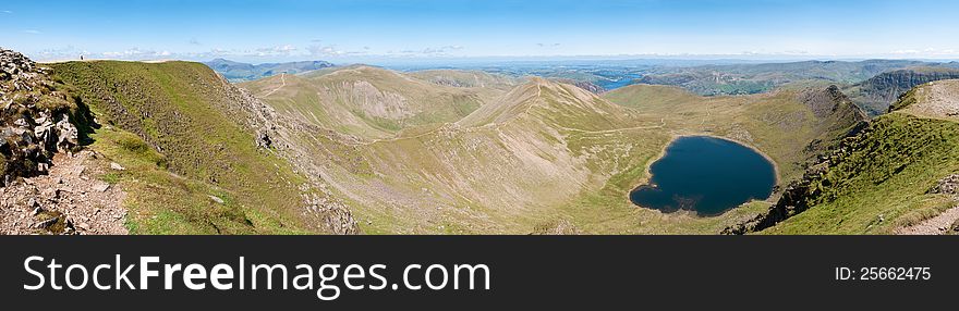 Lake District, View from Helvellyn - Panorama