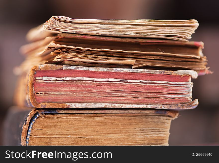 Pile Of Antique Books