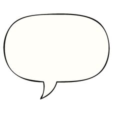 Cartoon Speech Bubble And Speech Bubble Royalty Free Stock Images