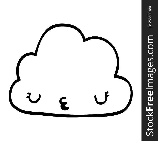 cute cartoon cloud