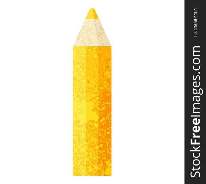 Orange Coloring Pencil Graphic Icon