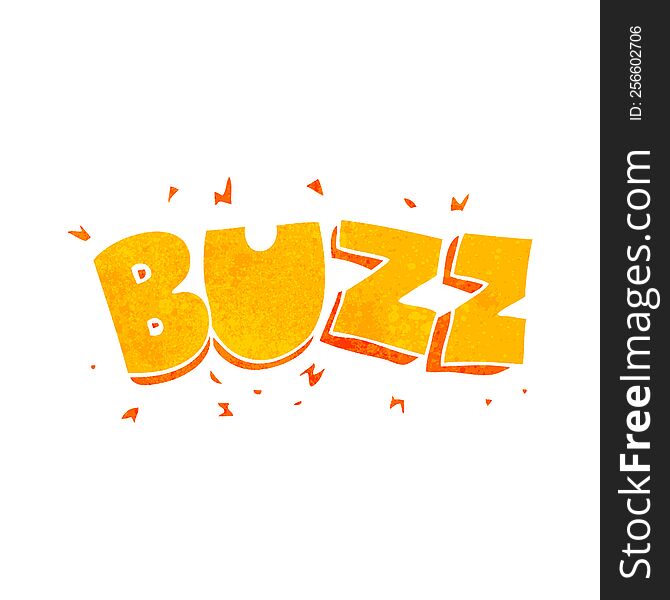 Retro Cartoon Buzz Symbol