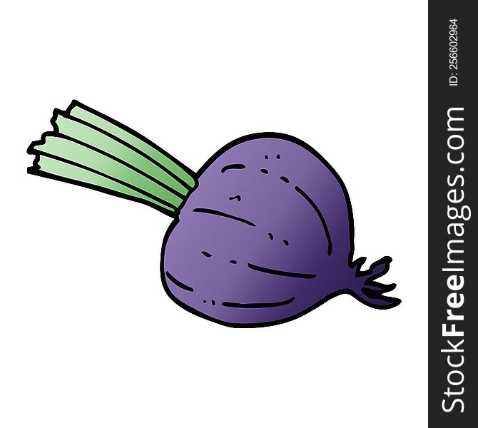 cartoon doodle fresh beet