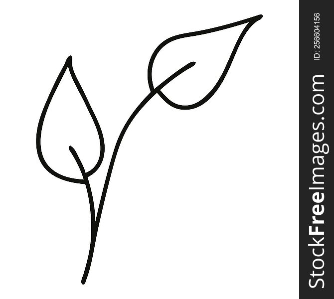 line drawing cartoon of a leaves. line drawing cartoon of a leaves