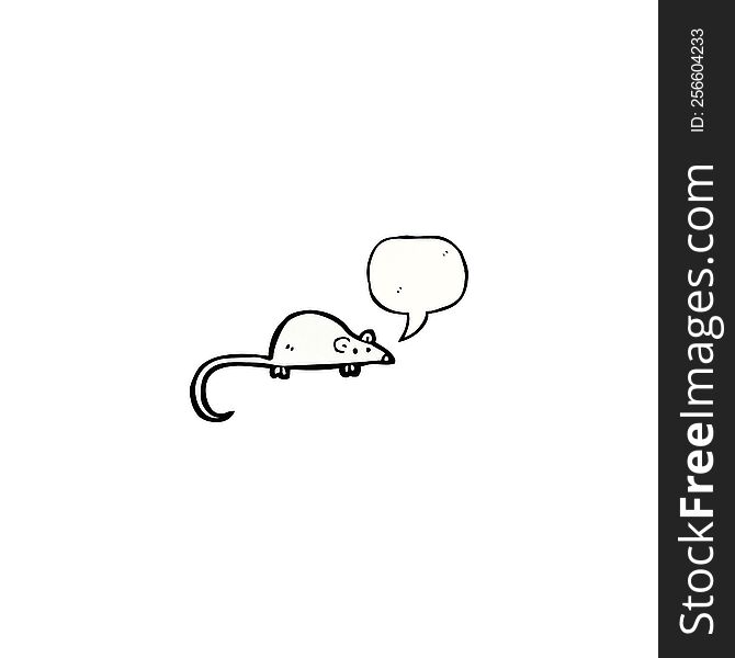 cartoon squeaking mouse