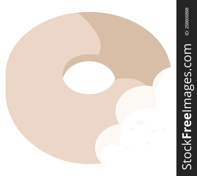 Bitten Donut Graphic Icon