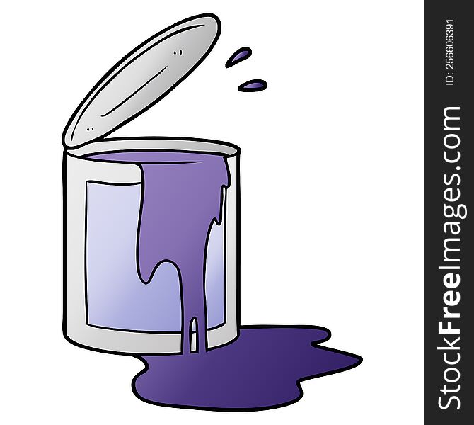 cartoon paint bucket. cartoon paint bucket