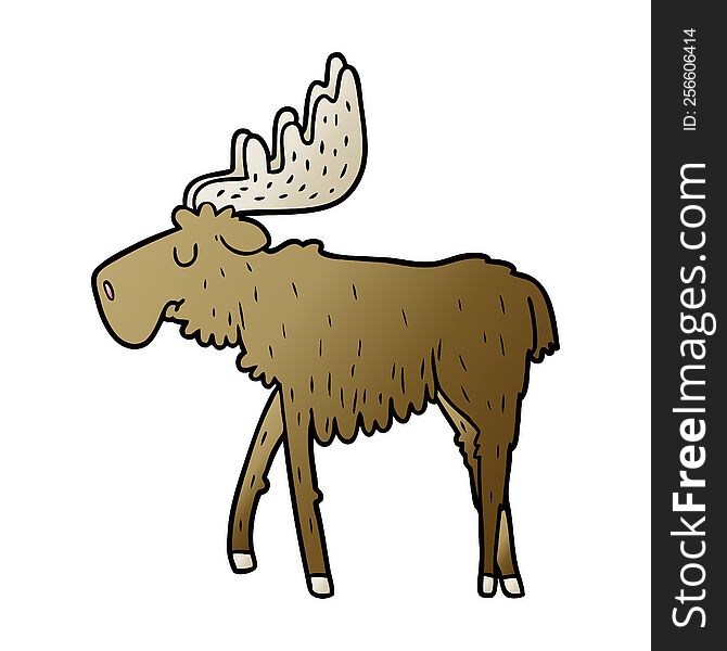 cartoon moose. cartoon moose