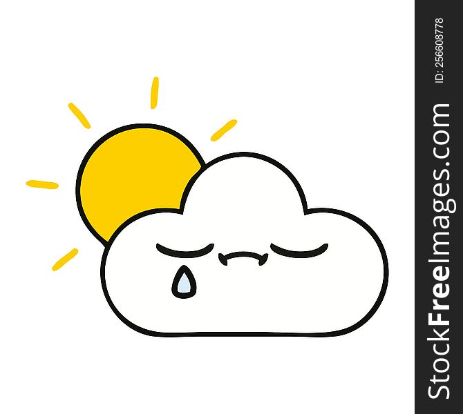 Cute Cartoon Sunshine And Cloud