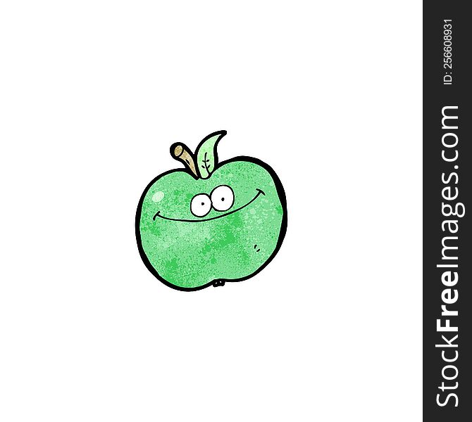 funny cartoon apple