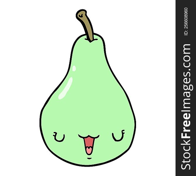 cartoon pear