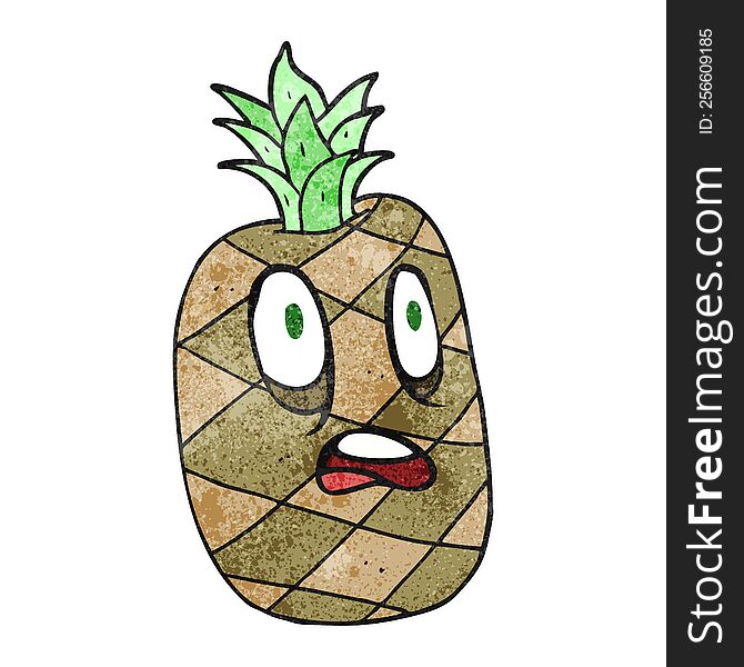 Texture Cartoon Pineapple