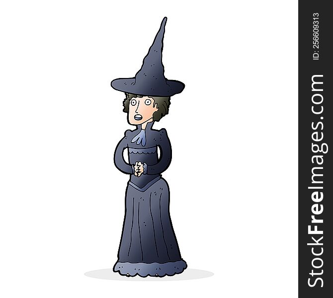 cartoon halloween witch