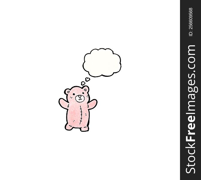 Cartoon Pink Teddy Bear