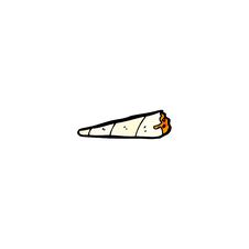 Cartoon Marijuana Joint Royalty Free Stock Image