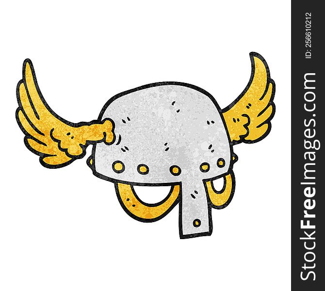 Textured Cartoon Winged Helmet