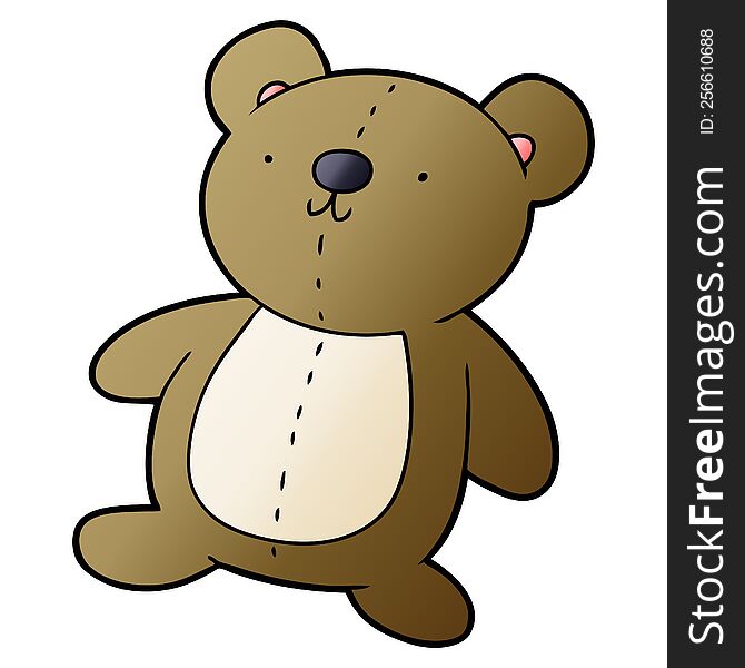 cartoon stuffed toy bear. cartoon stuffed toy bear