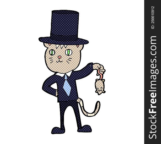 Cartoon Rich Cat