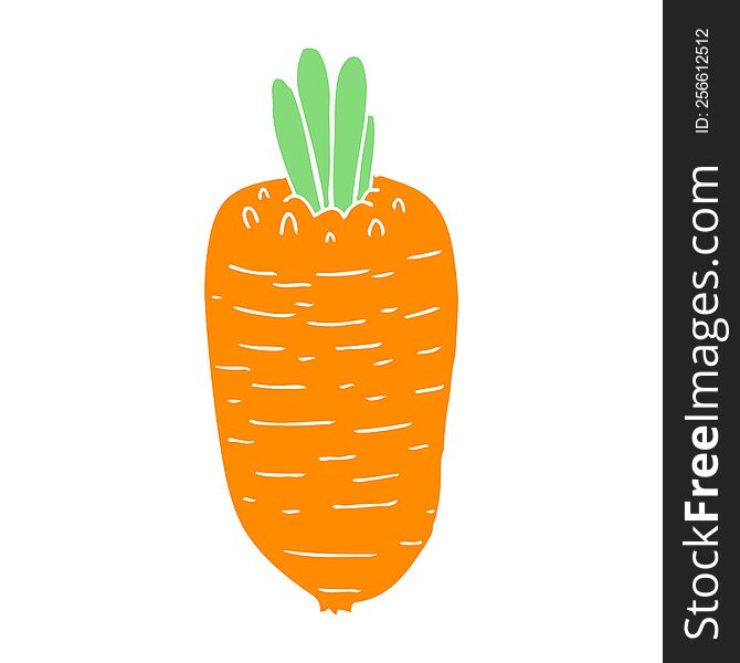 Flat Color Style Cartoon Vegetable