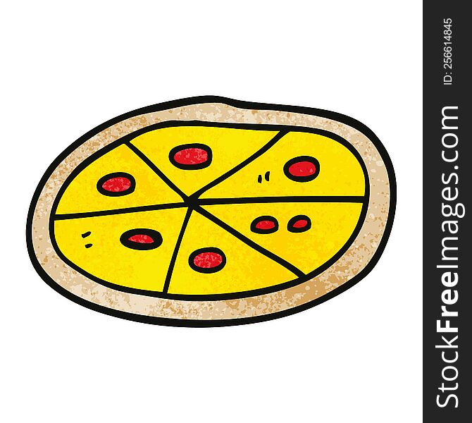 Cartoon Doodle Pizza