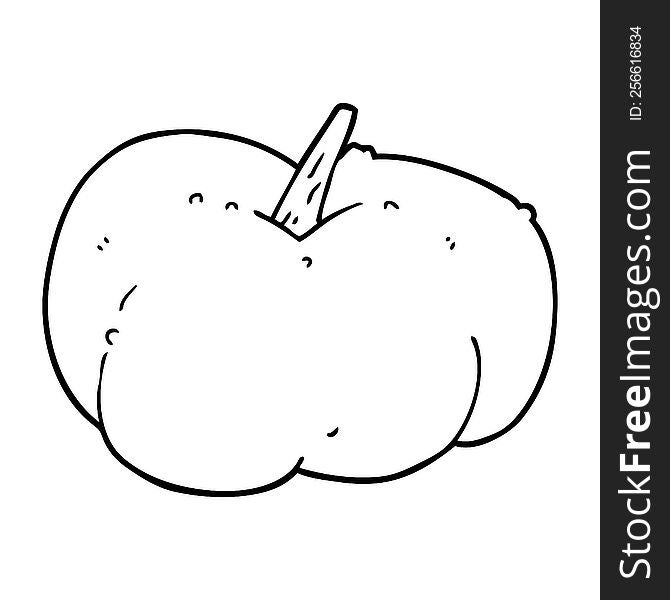 cartoon pumpkin squash