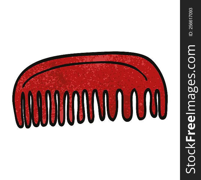 cartoon doodle plastic comb