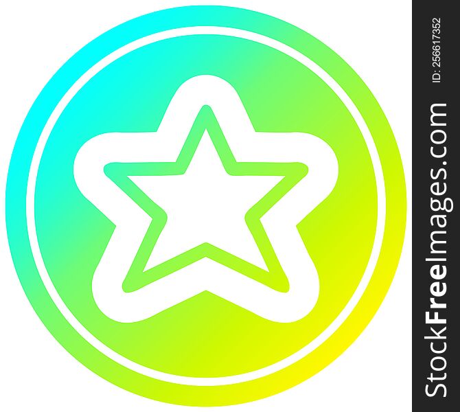 star shape icon with cool gradient finish. star shape icon with cool gradient finish