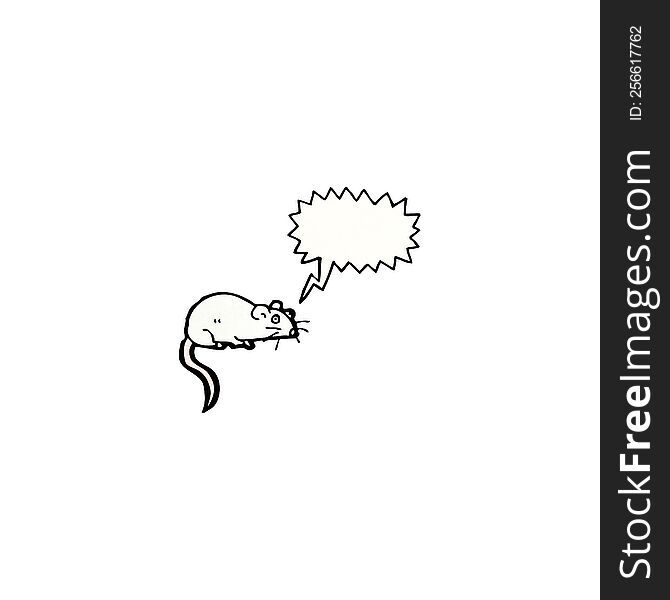 cartoon squeaking mouse