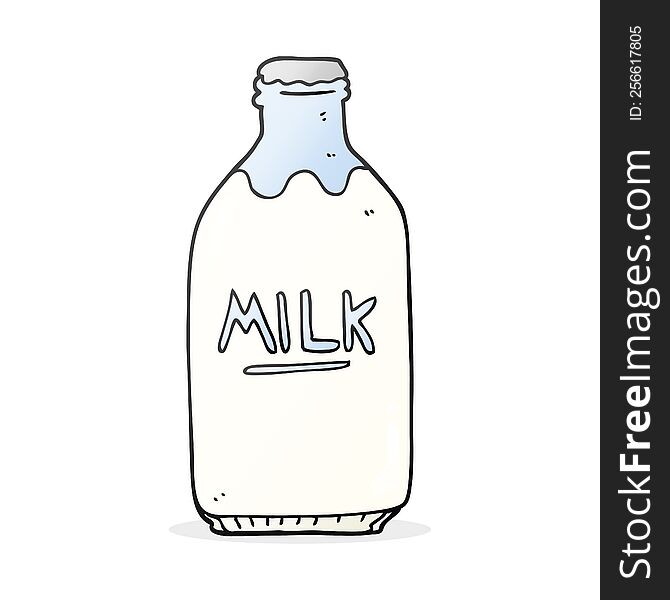 Cartoon Milk Bottle