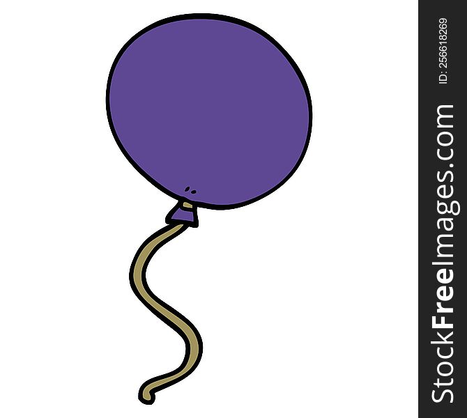 cartoon doodle balloon