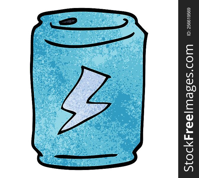 cartoon doodle of a can