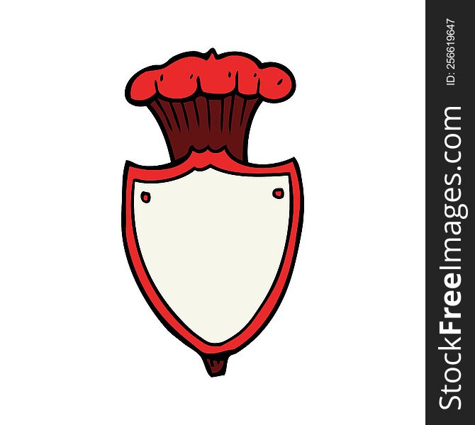 Cartoon Heraldic Shield